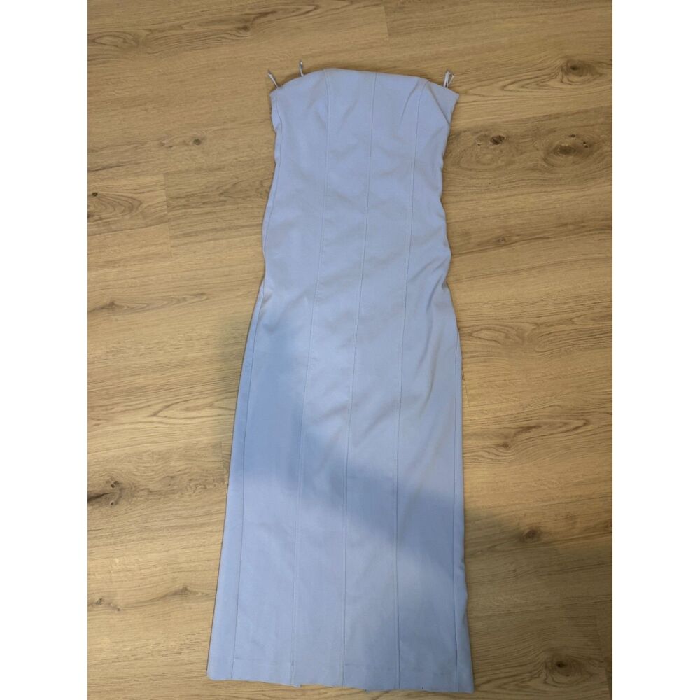 Zara Light blue maxi dress with slit. Size: S NWT